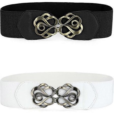 Elastiske Damebelter Metall Låsspenne Stretchbelter_ma