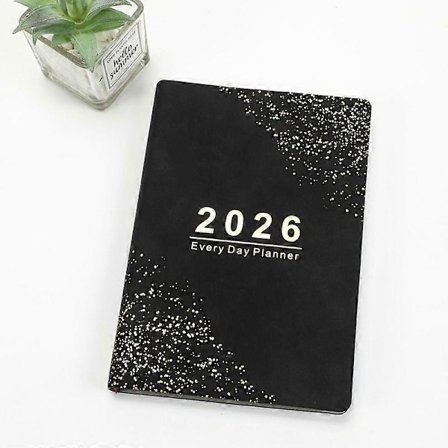 2026 A5 Päivittäinen Aikataulukirja Opettajille, Opiskelijoille ja Ammattilaisille Kuukausi- ja Viikkokalenterit, Päiväkirjat, Muistikirjat, Musta