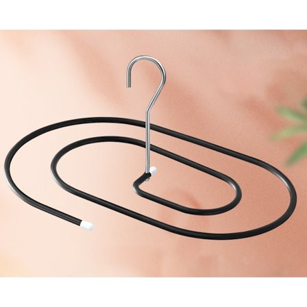 Sorte spiralformede bøjler til tæpper, soltørrede dyner, seng