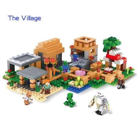 Spill My World The Deep Dark Battle Mountain Cave my world landsby Building Blocks Leker