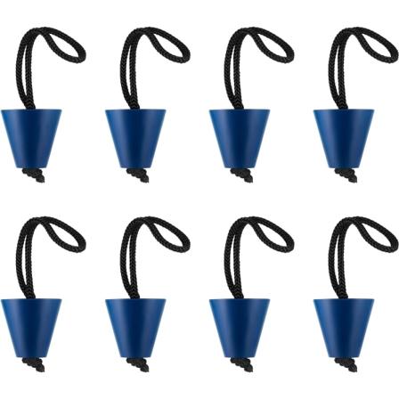 8 kappaleen kajakin tyhjennyspropun sarja, silikonityhjennysproput, tyhjennysreiät, tulppa, jossa kiinnitysnaru