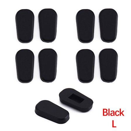 10 st Nose Bridge Pads Glasögon Nose Pad SVART L