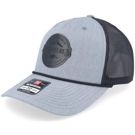 Wild Spirit - Cinza trucker Boné - Adventures Expeditions Heather Grey/Blk Rope A-Frame Trucker @ Hatstore