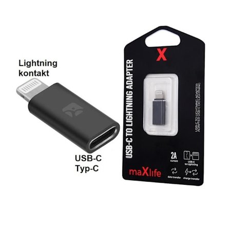 USB-C / Type-C - Lightning-sovitin - lataus / tiedonsiirto