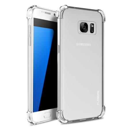 GALAXY S7 EDGE - Effektfullt Silikonskal extra tjocka hörn Lila