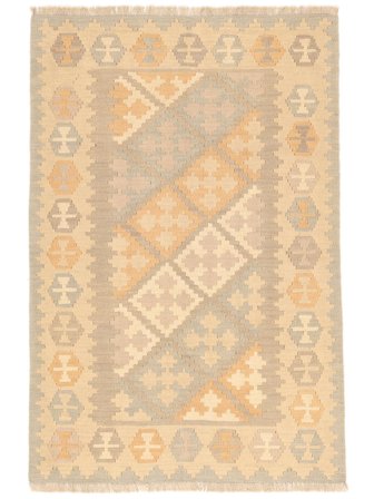 Ljus Nomad Kelim Matta Handvävd 120X179 Orange/Beige Persien