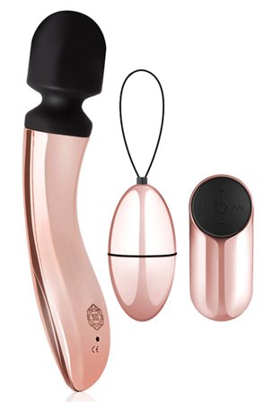 Paketerbjudande Rosy Gold Wand + Vibrating Egg Paketerbjudande - Blushme.se