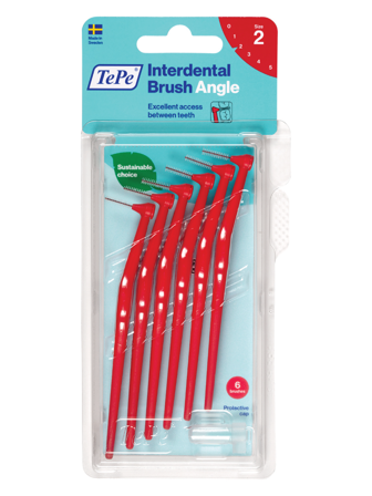 TePe Vinklet Mellomromsbørste, 0,5 mm, 6 stk.