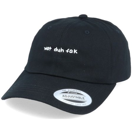 Hatstore - Svart unconstructed Keps - Hatstore x Kevin Bang - Wat Duh Fak Black Dad Cap @ Hatstore