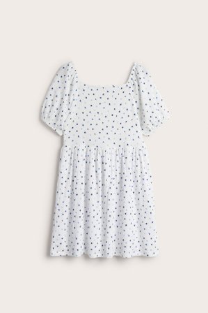 Kappahl | Blomstrete kjole | Hvit