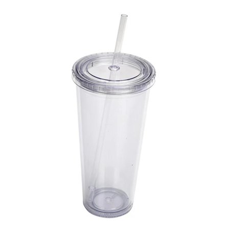 Dobbeltvægget krus med låg, iskaffekopper med låg og sugerør, gave til venner og familiemedlemmer