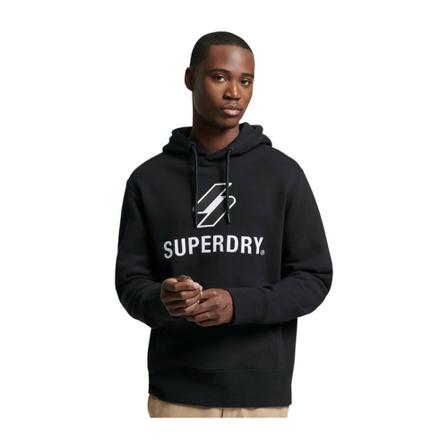 Superdry, Hoodies Zwart, Heren, Maat:S