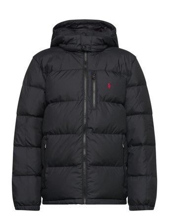 Ralph Lauren Kids Ripstop Down Hooded Jacket - Black - 138-149