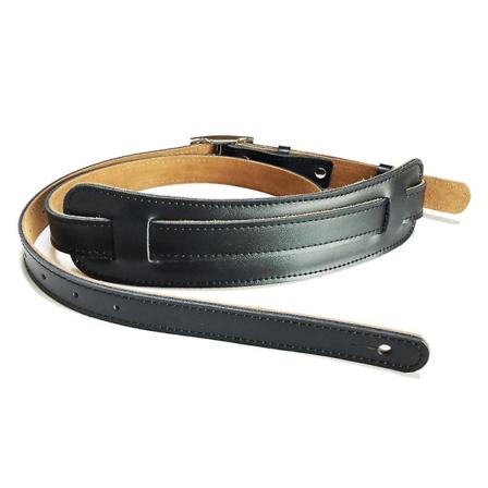 Hållbar läder och metallspänne elgitarr rem bälte axelkudde justerbar vintage gitarr