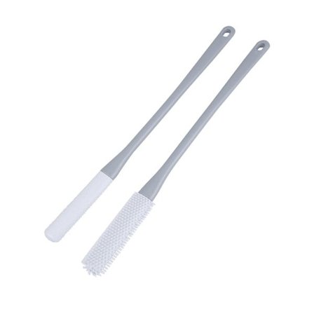 Fotfil og fotbørste med ekstra langt håndtak på 40 cm