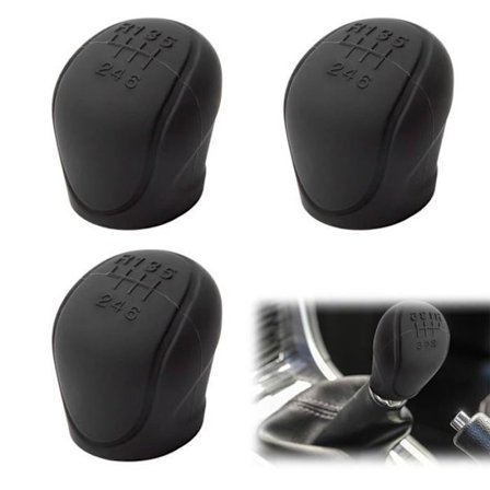 3-delt gearknopdæksel, gearknopdæksel, bilgearstangbeskytter, 6 gear