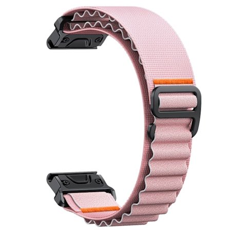 22mm 26mm Nylon Quick Fit Armband kompatibel med Garmin Fenix 7X 7 Pro Fenix 6X 6 5X 5Plus Tactix 7 kompatibla Forerunner 965 955 Enduro 2 Loop Band