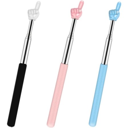 3 stk. Fingerlesepinne for barn, pekepenn, lærer for barnehageelever, undervisning i lesebilder