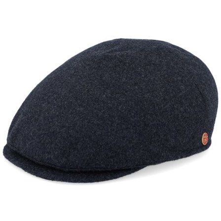 Mayser - Grå flatcap Keps - Sidney Wool Blend Grey Flat Cap @ Hatstore