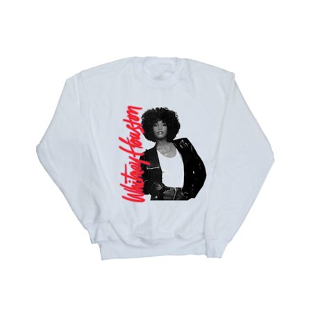 Whitney Houston Mens Whitney Pose Sweatshirt M Vit