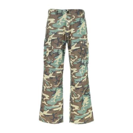 Erl, Wide Trousers Groen, Heren, Maat:M