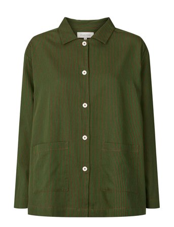 Malou Shirt - Poplin Khaki STUDIO FEDER
