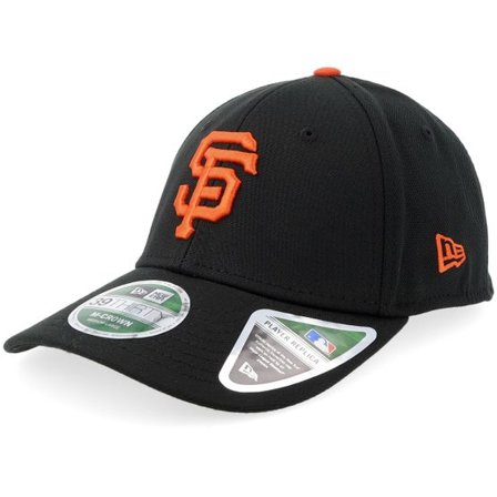 New Era - MLB Svart flexfit Keps - San Francisco Giants MLB Player Replica M-Crown 39THIRTY Black/Orange Flexfit @ Hatstore