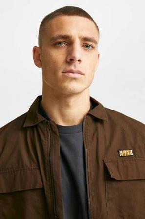 Vans Skjorta MN Zip Workwear Color Multiplier Brun - S - Kläder | Skjortor | Overshirt - 1665841-01-S