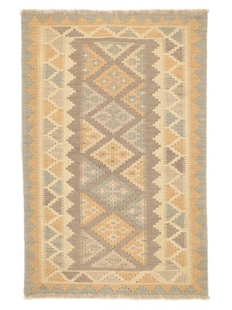 Ljus Nomad Kelim Matta Handvävd 96X145 Orange/Beige Persien