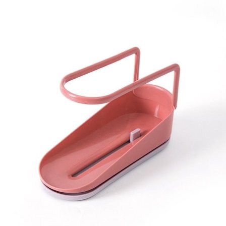 Opbevaringsboks til badeværelset Opbevaringsstativ med svamp Viskelæder RØD