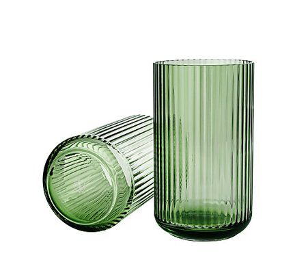 LYNGBY GLAS VASE 25CM COPENHAGEN GREEN