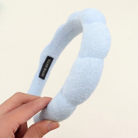 Retro Hårband Mjukt Hårband Huvudbonad Svamp Pannband Rosa