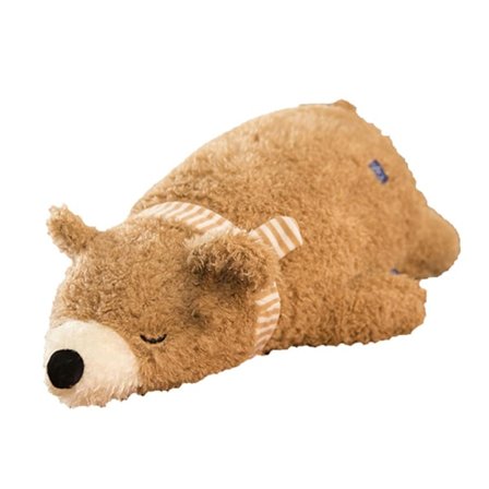 Isbjørn bamse brun sovende bjørn pude