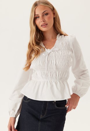 BUBBLEROOM - Cotton Smock Blouse - S