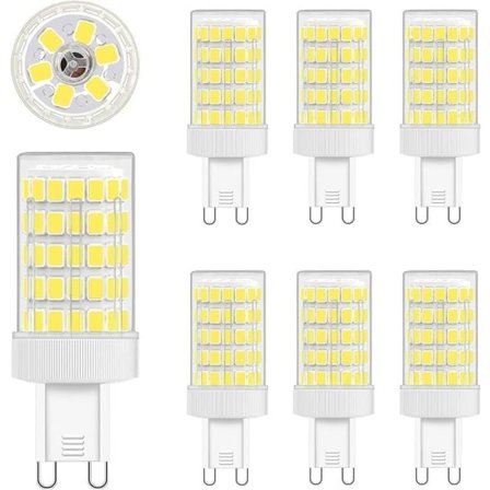 G9 LED-lamppu Kylmä Valkoinen, 10W G9-lamppu 6000K hehkulamppu, 6-pakkaus