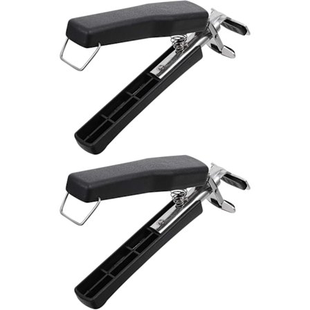 2 stk. Tallerkenklemme Anti-skoldning Varm Skål Tallerken Klemme Clips Tangholder Airfryer Pander Clip til Mikrobølgeovn Grill Ovn Ste