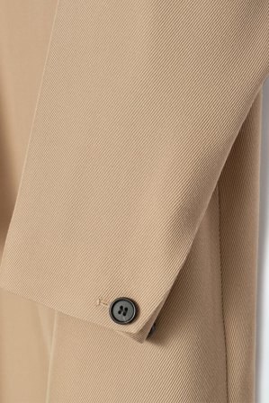 COS Women's Cappotto Lungo A Trapezio In Misto Lana in Beige