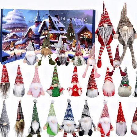 2024 Nisse Julekalender, Nisse Julekalender, 24 Dages Julekalender, Jule Nedtællingskalender Nissegaver, Julegaver