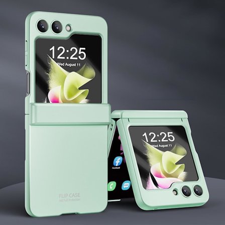 Galaxy Z Flip 5- case med gångjärnsskydd och inbyggt skärmskydd, cover Stötsäkert tunt case