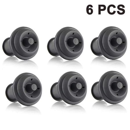 Silicone Wine Bottle Stoppers Bulk Wine Bottle Remarkers Set Of 6