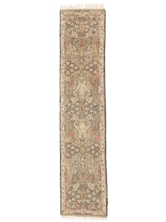 Anudada A Mano Usak Indo Alfombra 78X305 De Lana Marrón/Naranja Pequeño