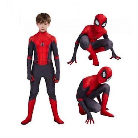 Spiderman Cosplay-drakt for barn, Far From Home Spiderman-kostyme, Halloween Cosplay-kostyme