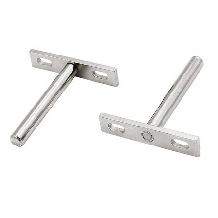 4 stk. Flydende hyldebeslag Blind hyldebeslag Skjulte beslag til flydende træhylder