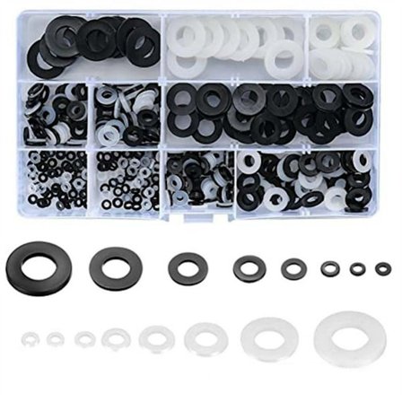 500 Stk Nylon Skiver Flade Skiver Sæt Tætningsskiver