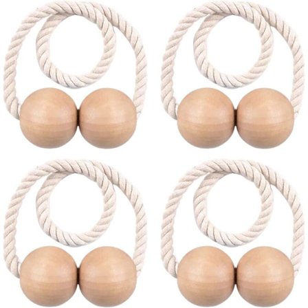 4 Pcs Magnetic Curtain Tiebacks, Strong and Durable, Office, Window Decoration, Beautiful and Trendy