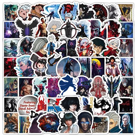 103 st Devil May Cry Video Game Character Stickers Dante Vergil Trish PS5 Steam