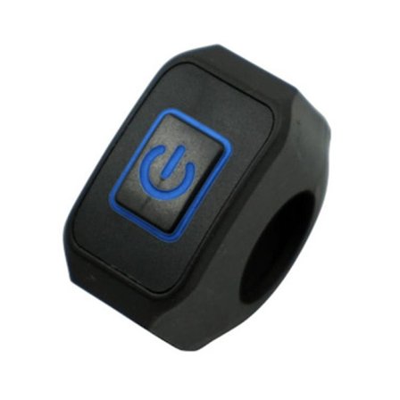 Motorcykel Styre Switch Med Led Lampa Momentry Knapp För Elbil 22mm