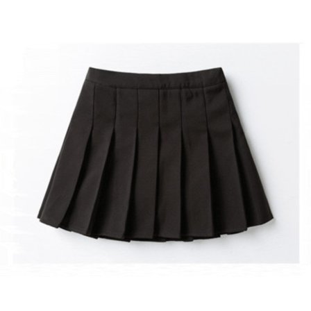Bedetter Jenter Høy Midje Plissert Glidelås Tennis Stil Skater Mini Skjørt