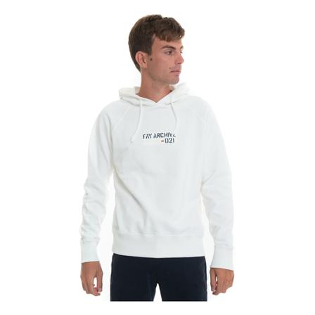 Fay Sweatshirt with hood , Wit , Heren , Maat: S
