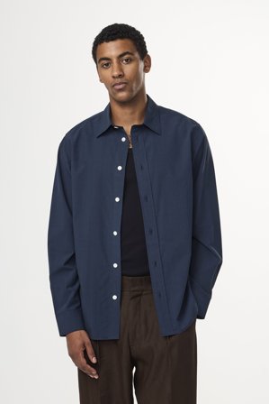 NN.07 Colby 5329 Hemd Herren Blau Lyocellmix